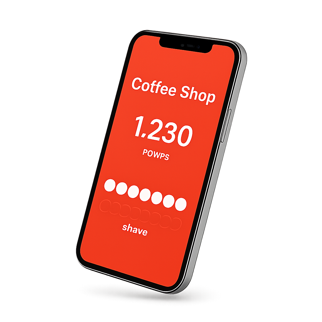 Walaa digital loyalty pass on a customer's phone